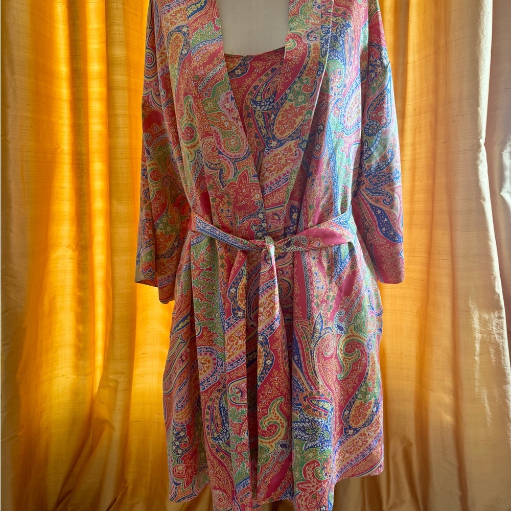 Ralph Lauren Multicolor Paisley Women's Robe